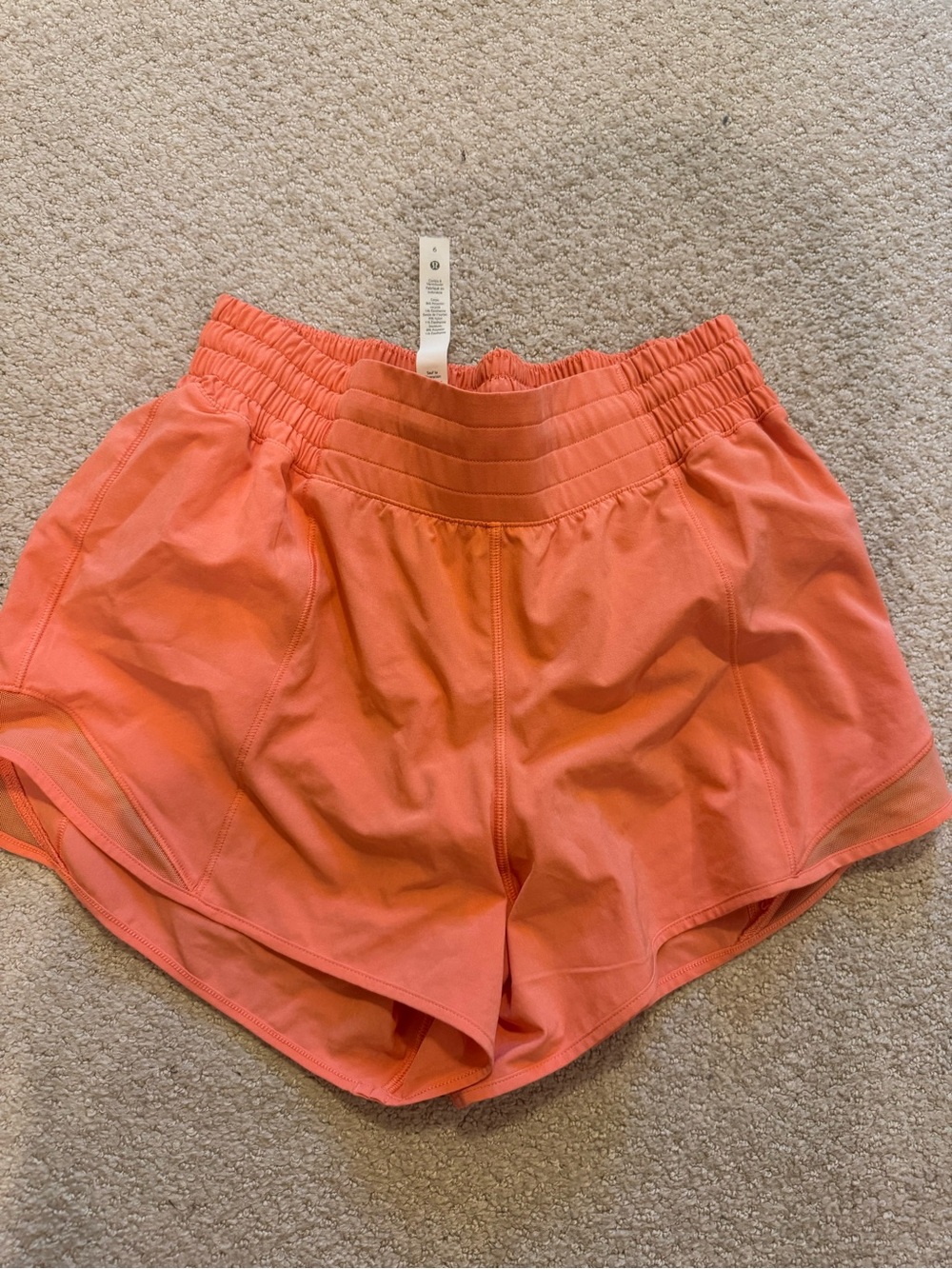 lululemon athletica Coral-Orange Women's Athletic Shorts
